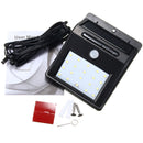 Solar Power 20 LED PIR Motion Sensor Wall Light Waterproof Outdoor Lamp