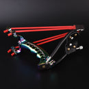 IPRee Outdoor Tactical Stainless Steel Bow Slingshot Rubber Band Catapult Camping Game Kit