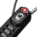 TSA 3 Digit Combination Padlock Security Luggage Suitcase Toolbox Coded Cable Lock