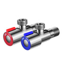 Higold 605109-10 Universal 304 Stainless Steel Angle Valve Shower Diverter Hot Cold Water for Bathroom/Kitchen/Toilet Faucet