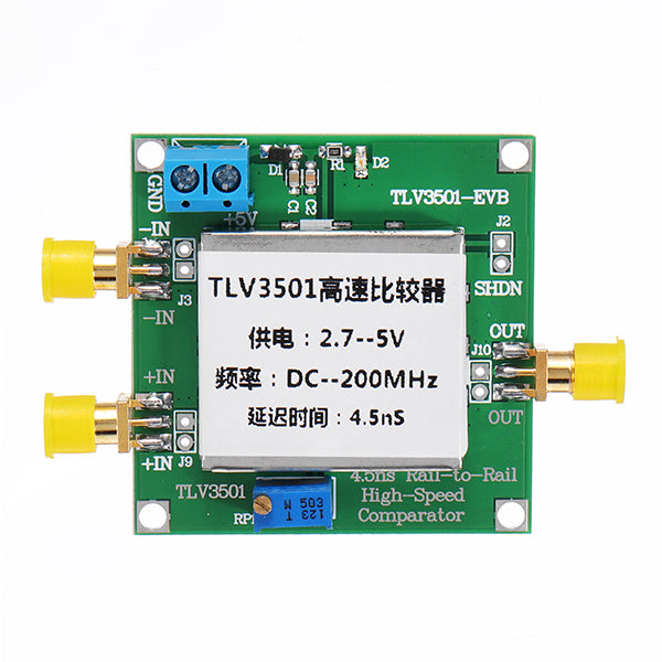 TLV3501 High Speed Comparator Frequency Meter Front-end Shaping Module