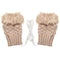 5V USB Heated Gloves Warmer Hands Knitting Fingerless Electric Office Winter Motorcycle