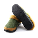 Men's Winter Suede Fur Lined Warm Slippers Indoor Outdoor Casual Cotton Shoes