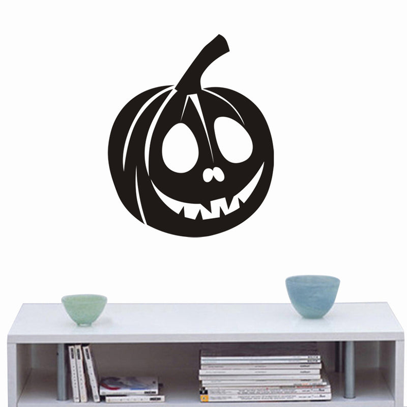 Creative Halloween Pumpkin Innovative Carved Wall Sticker Waterproof  Vinyl Art Decorative Stickers