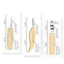 6pcs Wood Carving Hand Chisel Tool Set Professional Woodworking Alloy Steel Chisel Tool