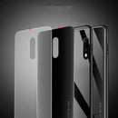 Bakeey Carbon Fiber Gradient Color Shockproof Tempered Glass Protective Case for OnePlus 7