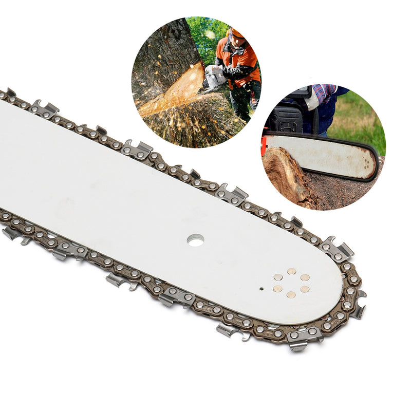 20 Inch Chainsaw Bar with 3pcs Chains Set for HUSQVARNA Chain Saw Replacement