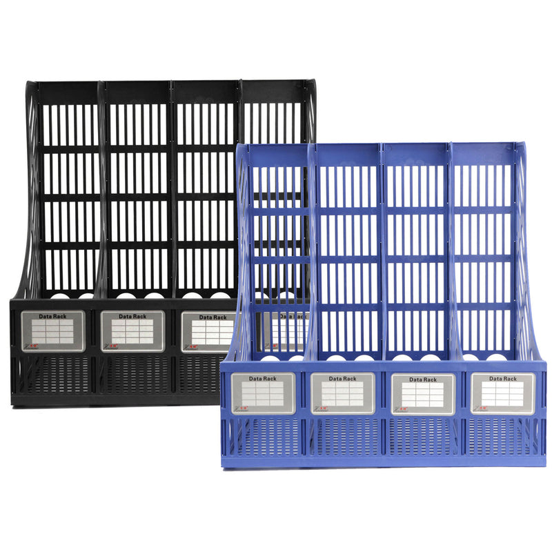 Detachable A4 File Holder Document Trays 4 Slots File Box Plastic File Books Organizer For Desktop Storage Office School Supplies Classify
