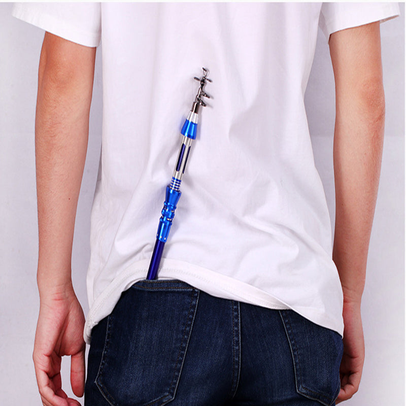 ZANLURE 1.5m/1.8m/2.1m/2.4m High Carbon Telescopic Fishing Rod Set Portable Fishing Pole Set
