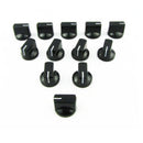 24pcs Plastic AMP Knobs Guitar Effect Pedal Knobs Flat Pointer Knobs