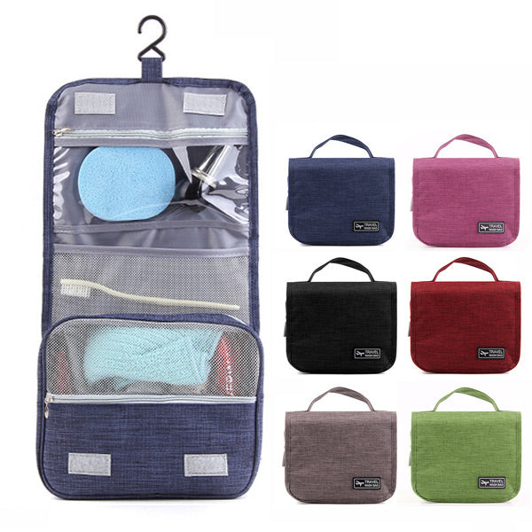 Honana HN-TB056 Portable Cosmetic Storage Bag Travel Toilet Hanging Bag  Makeup Organizer Case Pouch
