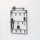 Home Kitchen Vintage Key Hook Metal Wire Rack Magazine Coat Holder Rack