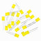 500pcs 2*5*7mm Square LED Yellow Light-emitting Diode 2X5X7 LED Diode