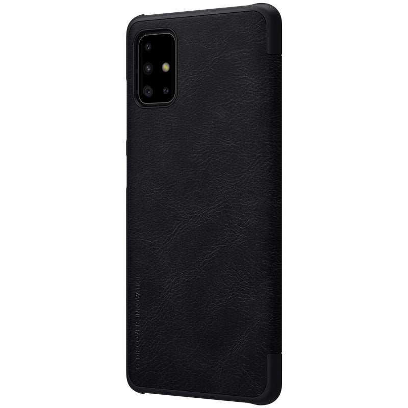 NILLKIN Flip Bumper Shockproof Card Slot Holder Full Cover PU Leather Vintage Protective Case for Samsung Galaxy A71 2019