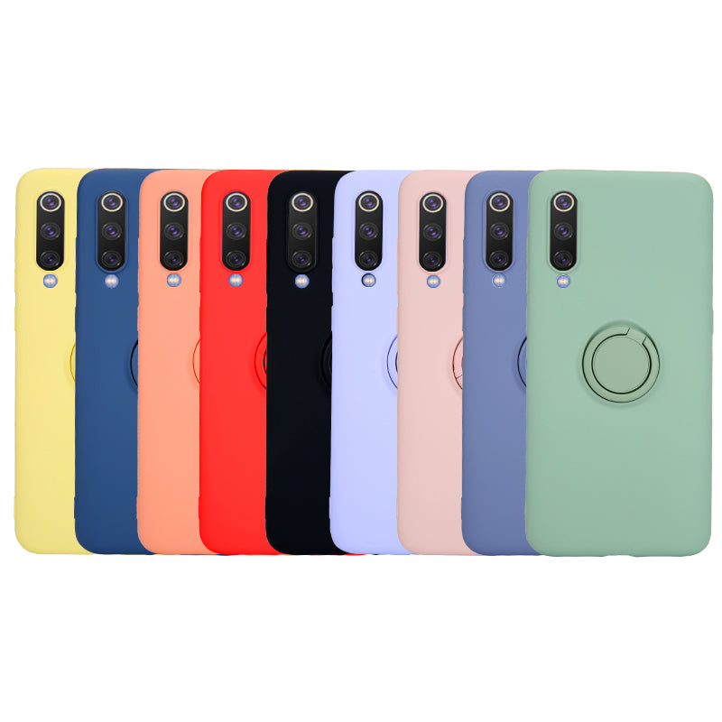 Bakeey Metal Ring Holder Shockproof Soft Silicone Protective Case For Xiaomi Mi 9 / Xiaomi Mi9 Mi 9 Transparent Edition