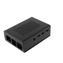 Black Aluminum Alloy Case with Cooling Fan Protective Shell Metal Enclosure fit for Raspberry Pi 4 Model B