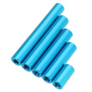 Suleve M3AR7 M3 Aluminum Alloy Standoff Studs 10-35mm Blue Round PCB Board Spacers Standoffs 10pcs