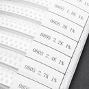4250pcs 170 Values 0805 SMD Chip Resistor 1% 0-10M Assortment Kit Sample Book