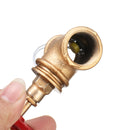 Vintage Steampunk 3/4'' Stop Valve Light Switch Red Handle W/ Wire For Pipe Lamp