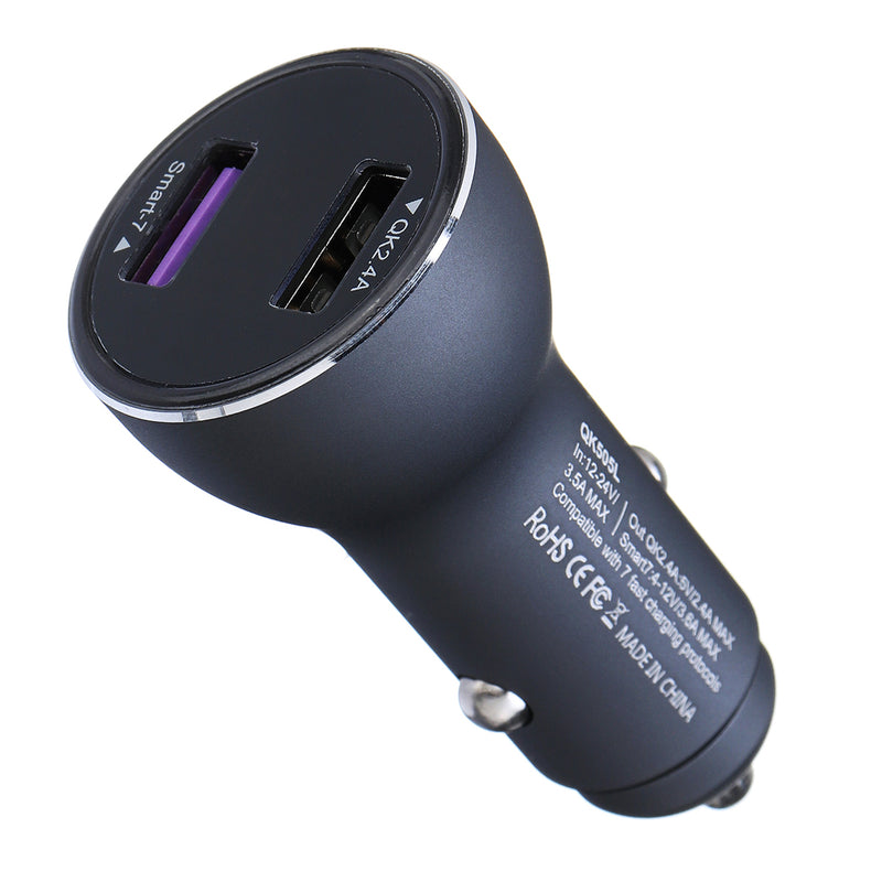 SuperCharge Fast Dual USB Car Charger For Huawei P20 P20 Pro Mate10 for iPhone 8 x