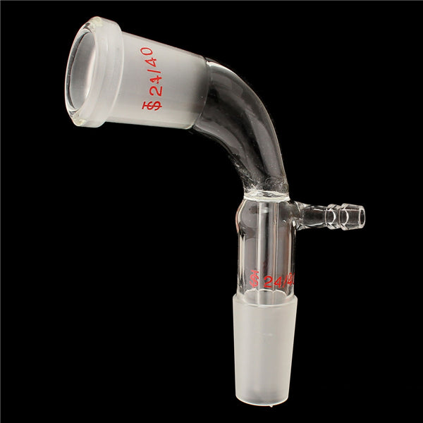 24/40 Glass Bend Connector Tube Vacuum Distillation Take Off Adapter
