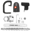Drillpro Upgrade 4th. 11.5 Inch Chainsaw Bracket for 100 Angle Grinder Woodworking Chain Saw