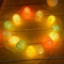 KCASA 1.8M 10 LED Cotton Easter Egg String Lights LED Fairy Lights for Festival Christmas Halloween