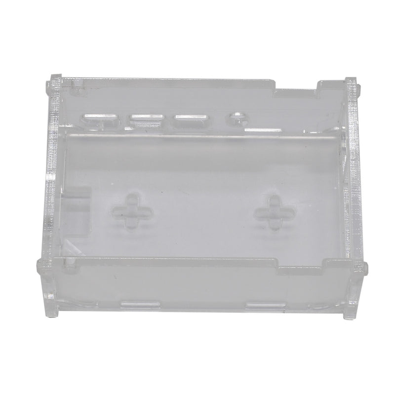 Transparent DIY Acrylic Case Box Shell with Screw and Black Thin Copper Aluminum Heatsink for 3.5 Inch TFT Screen Raspberry Pi 4B