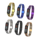 Metal Wave Style Watch Strap Replacement Watch Band for Xiaomi Miband 4