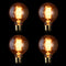 4PCS Kingso E26 G80 60W AC110V 64A Warm White Retro Amber Edison Incandescent Light Bulb for Home