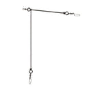 ZANLURE 30/50cm Ocean Boat Fishing Stainless Steel Wire Fishing Swivels Snap Fishing Tackle