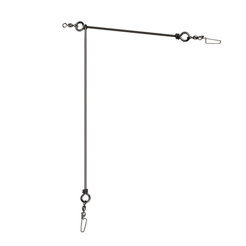 ZANLURE 30/50cm Ocean Boat Fishing Stainless Steel Wire Fishing Swivels Snap Fishing Tackle
