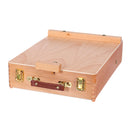Portable Wooden Art Box Oil Painting Drawing Table Box Paint Rack Liftable Painting Storage Box Desktop Easel Art Supplies for Painting Sketch