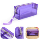 Clear Cosmetic Bags Pouch Zipper Toiletry Multifunctional Plastic PP Bag Lady Makeup Case L Size