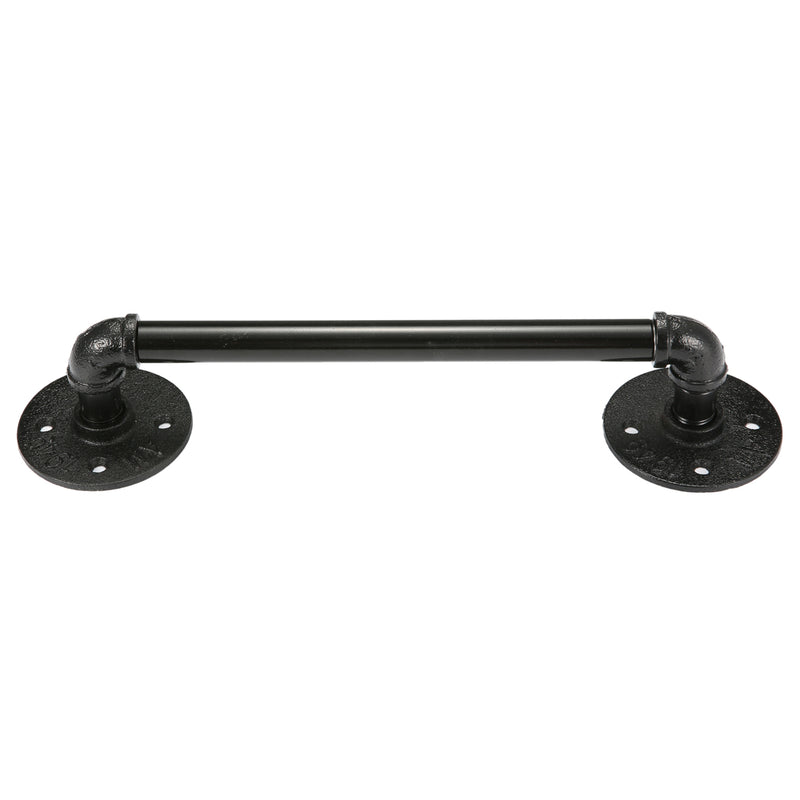 50cm Bathroom Towel Holder Bar Rack Hanger Black Towel Shelf Shower Room Iron Storage Shelves