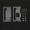 Tranparent Acrylic Case + Aluminum Heat Sink  For Raspberry Pi Zero W/V1.3