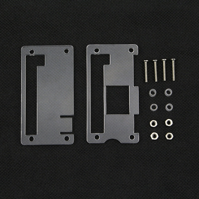 Tranparent Acrylic Case + Aluminum Heat Sink  For Raspberry Pi Zero W/V1.3