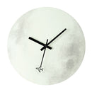 Luminous Moon Wall Clock Watch Grow In The Dark Home Living Room Decor