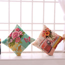 Retro Style Decoration Cushion Ccover Square Cotton Linen Pillow Case