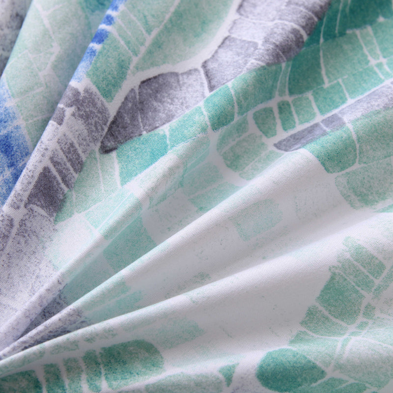 3 PCS Bedding Sets Simple Style Printed Quilt Cover Pillowcase For Queen Size