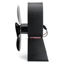 IPRee 4 Blades Stove Fan Heat Powered Wood Burner Fireplace Fan 150-180CFM 60-400C