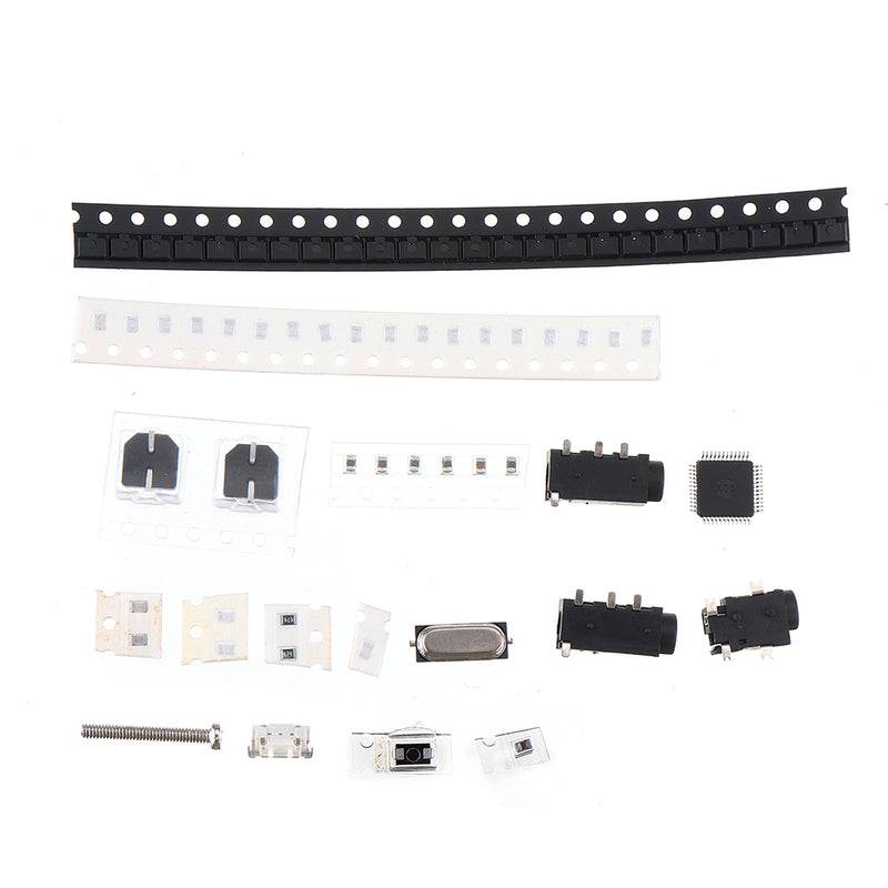 24x16 384 LED Dot Matrix TTF Audio Spectrum Flashing According to Input Sound DIY Electronic Kit