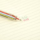 1 x Multicolor Ballpoint Pen Multifunction 8 In 1 Colorful Pressed Ballpoint Pen 0.5mm School Supply