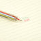1 x Multicolor Ballpoint Pen Multifunction 8 In 1 Colorful Pressed Ballpoint Pen 0.5mm School Supply