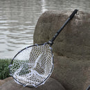 LEO Folding Fish Net Ultra-light Aluminum Alloy Rubber Mesh Catch Tackle Tool Fishing Accessories