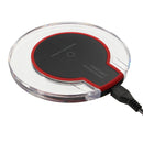 Qi Wireless Fast Charging Desktop Mobile Phone Charger Pad for Samsung S8+ S7 S7 Edge