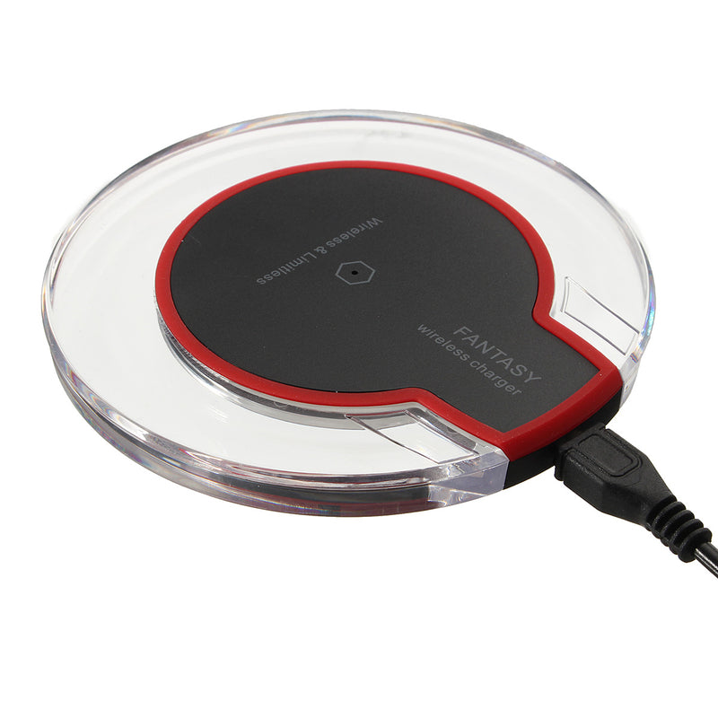 Qi Wireless Fast Charging Desktop Mobile Phone Charger Pad for Samsung S8+ S7 S7 Edge