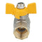 TMOK 1/2" Brass Gas Ball Valves G Thread Male x Female for Fuel Gas