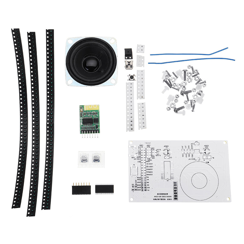 DIY bluetooth Module Sound Box Kit Music Spectrum Led Display Level Indicator Light