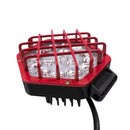 48W 16LED Work Light with Lens Front Bumper Roof Hexagon Mesh Engineering Inspection Lamp White for Boat Truck Off-Road
